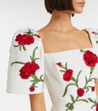 Carolina Herrera Floral silk minidress