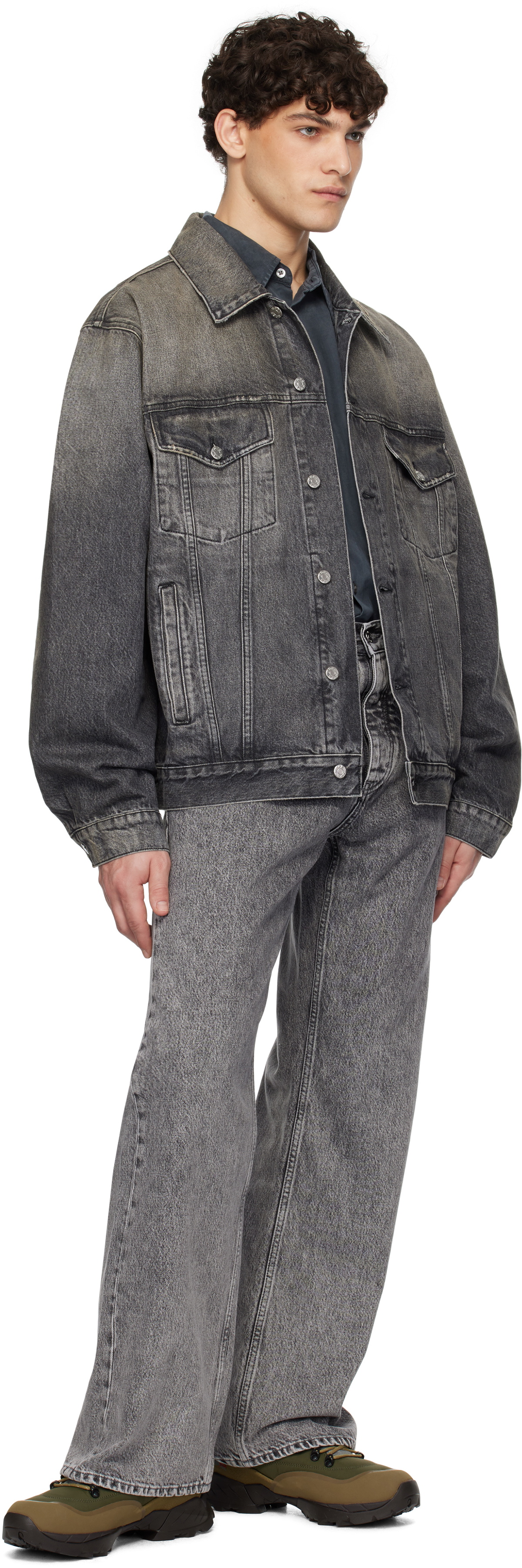 HOPE Gray Bold Denim Jacket HOPE