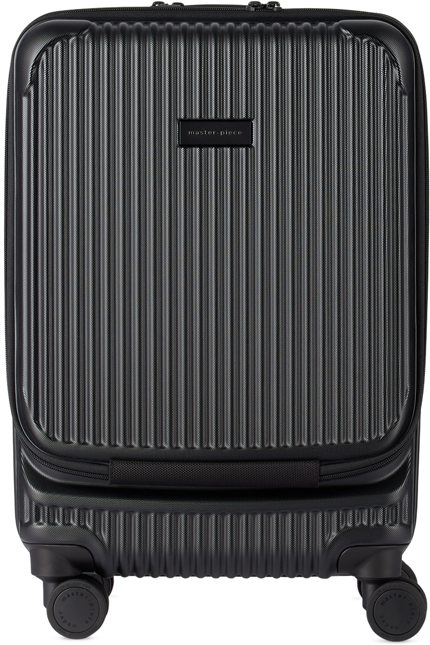 master-piece Black Trolley Suitcase, 34 L