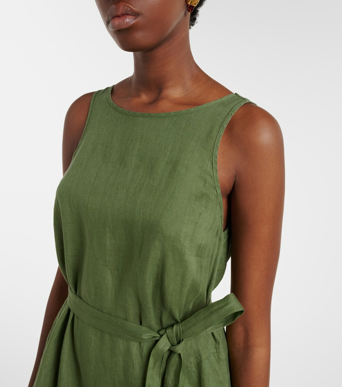 Velvet Reta linen midi dress