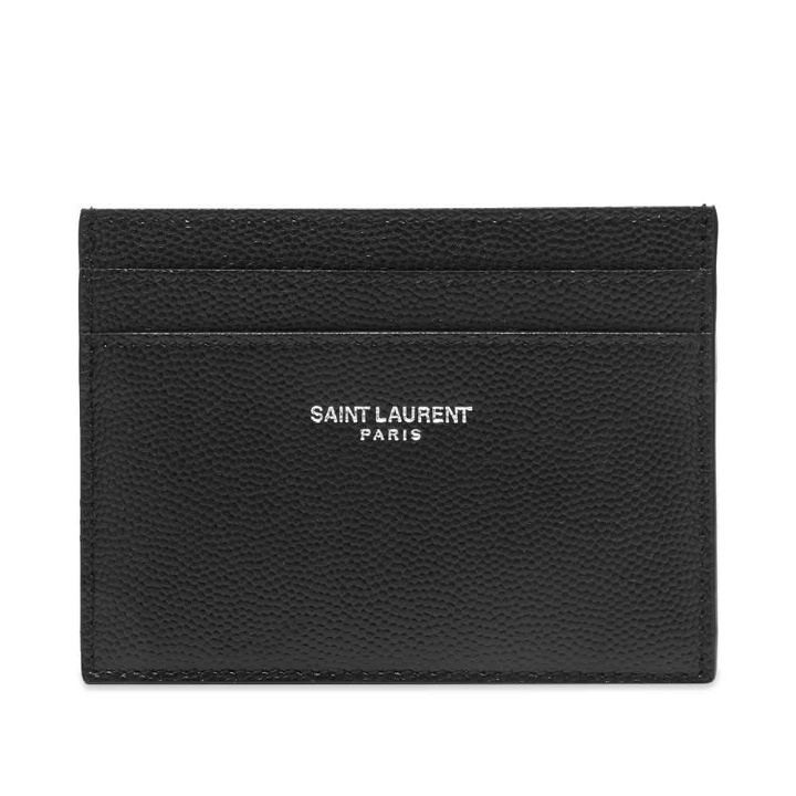 Photo: Saint Laurent Logo Card Holder