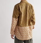 Engineered Garments - Patchwork Printed Cotton-Poplin Shirt - Neutrals