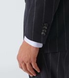 Kiton Chalk stripe wool and cashmere suit