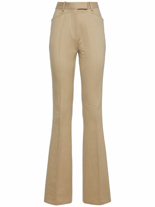 Photo: TOM FORD Tailored Cotton Moleskin Wide Pants