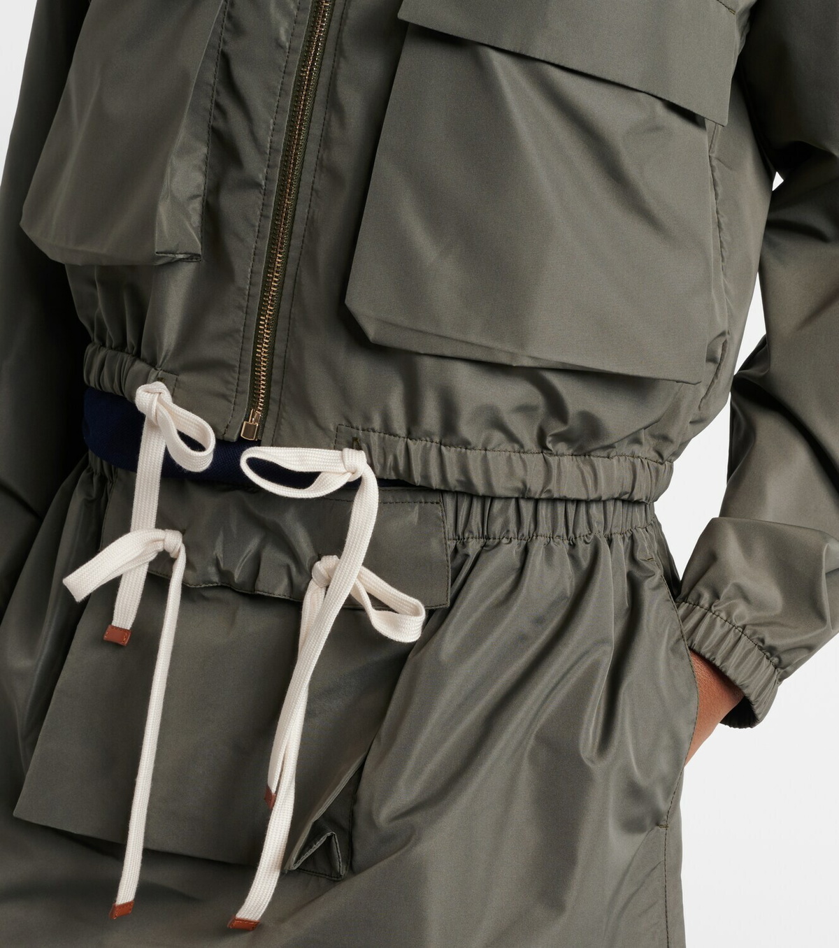 Miu Miu Logo technical blouson jacket