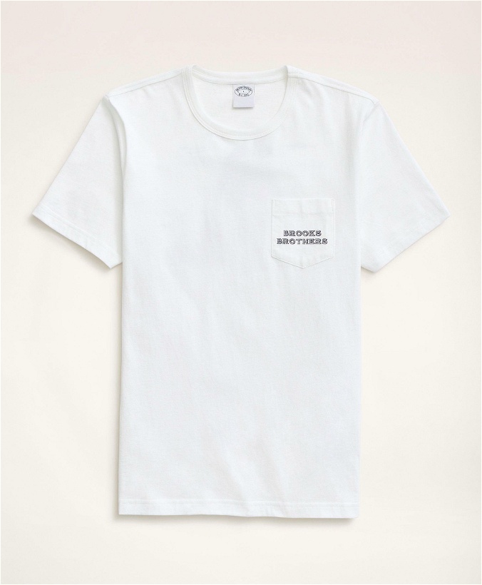 Photo: Brooks Brothers Men's Henry Icons Pocket T-Shirt | White