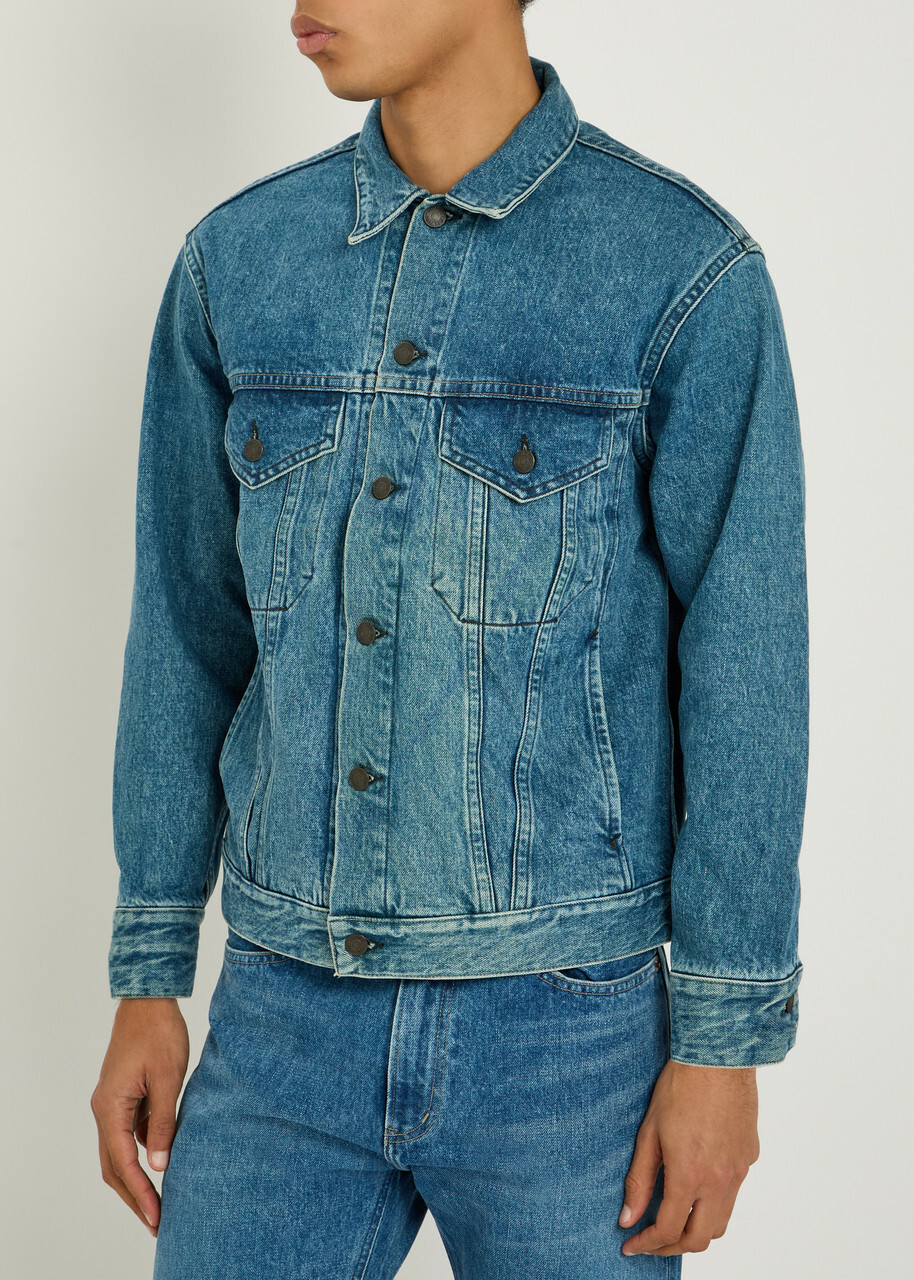 Blue Blue Panelled Denim Jacket