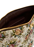 Valentino Garavani Floral-jacquard Woven Pouch - Cream - One Size