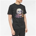 Endless Joy Men's Momento Mori Skull Print T-Shirt in Black