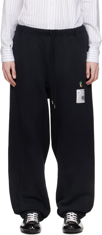 Photo: Maison MIHARA YASUHIRO Black Distressed Sweatpants