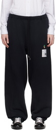 Maison MIHARA YASUHIRO Black Distressed Sweatpants