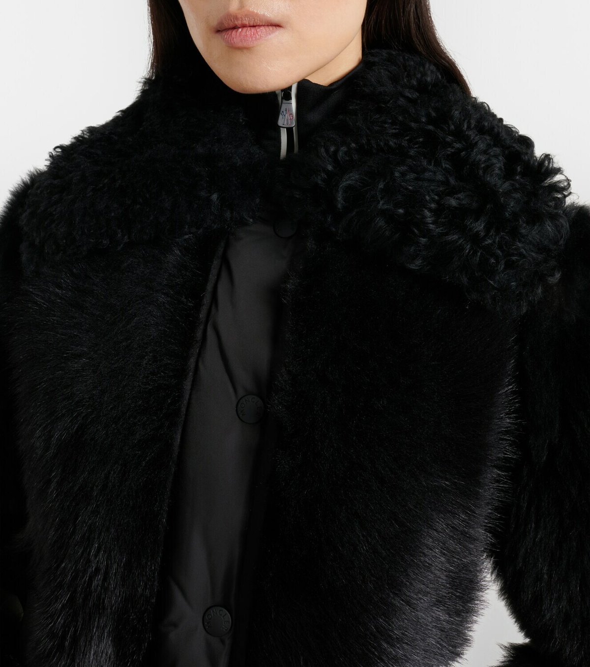 Moncler Grenoble Valdivian shearling down jacket