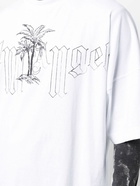 PALM ANGELS - Cotton Logo Oversized T-shirt