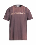Off-white Mens T-shirt Plum
