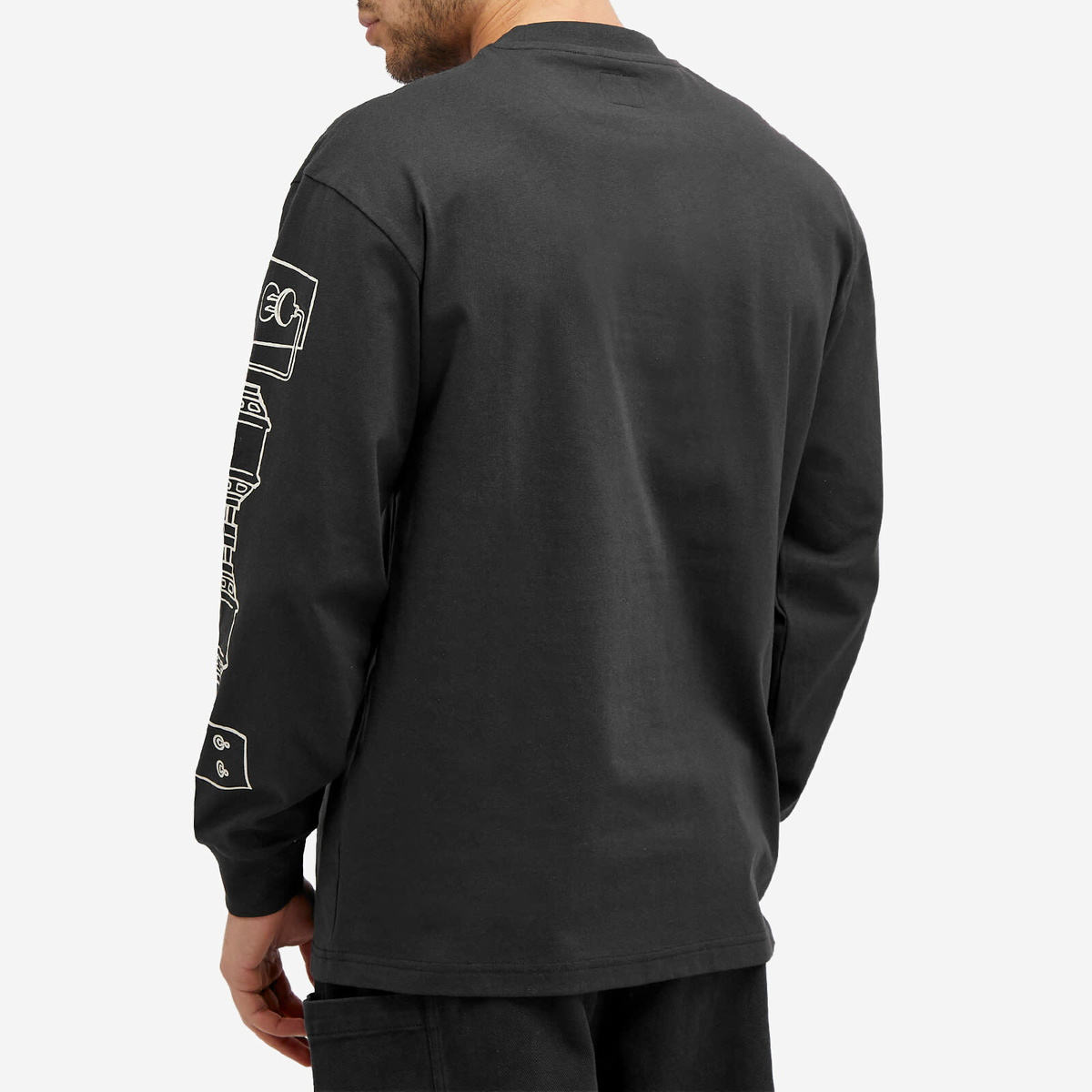 The Trilogy Tapes Men's Sad Long Sleeve T-Shirt in Black