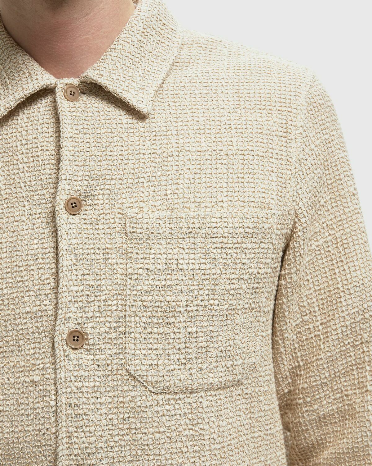 Samsøe & Samsøe SATAKA JC OVERSHIRT 15846 Beige Mens Longsleefe