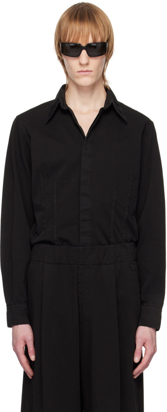 Photo: Dries Van Noten Black Darted Shirt