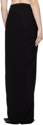 Mônot Black Torpedo Maxi Skirt