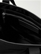 AMI PARIS - Leather-Trimmed Logo-Embellished Shell Tote Bag