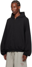 Fear of God ESSENTIALS Black Full-Zip Hoodie