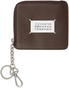 Maison Margiela Brown Keychain Coin Purse Card Holder