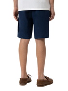 MC2 Saint Barth Man Navy Blue Linen Bermuda Marseille