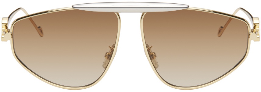Photo: LOEWE Gold Spoiler New Aviator Sunglasses