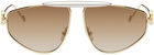 LOEWE Gold Spoiler New Aviator Sunglasses