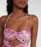 Giambattista Valli Saint-Rémy cutout floral swimsuit