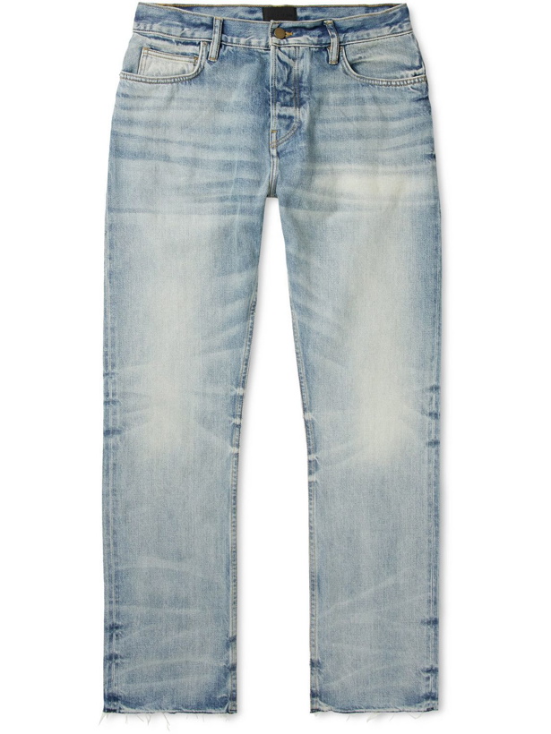 Photo: Fear of God - Slim-Fit Distressed Jeans - Blue
