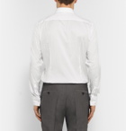 Hugo Boss - White Jason Slim-Fit Cutaway-Collar Stretch Cotton-Blend Shirt - Men - White