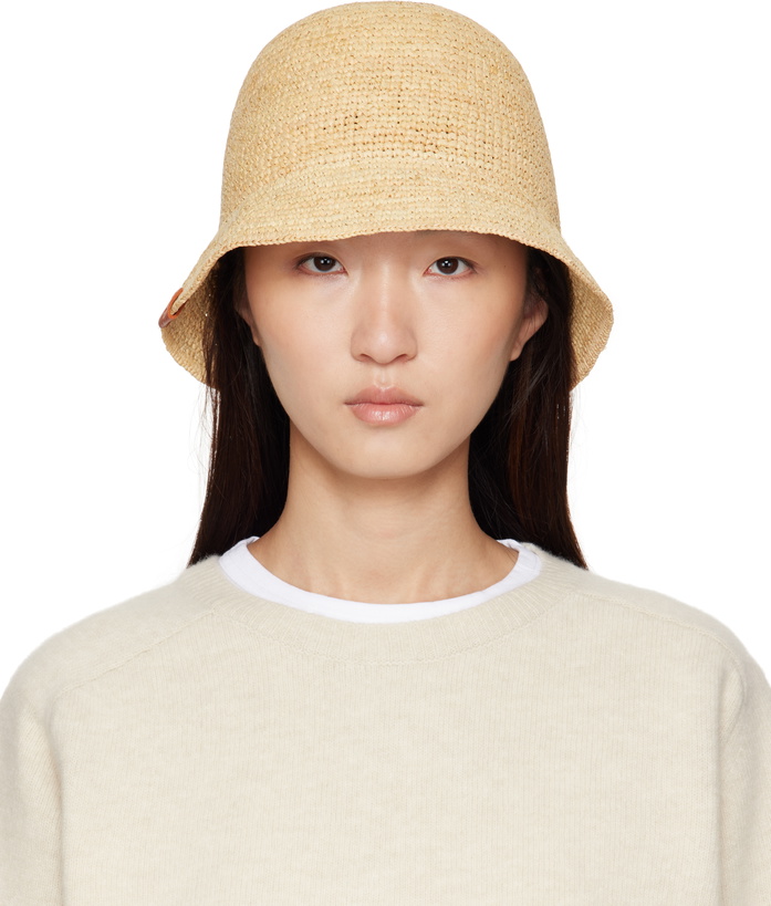 Photo: Staud Beige Meyers Crochet Bucket Hat