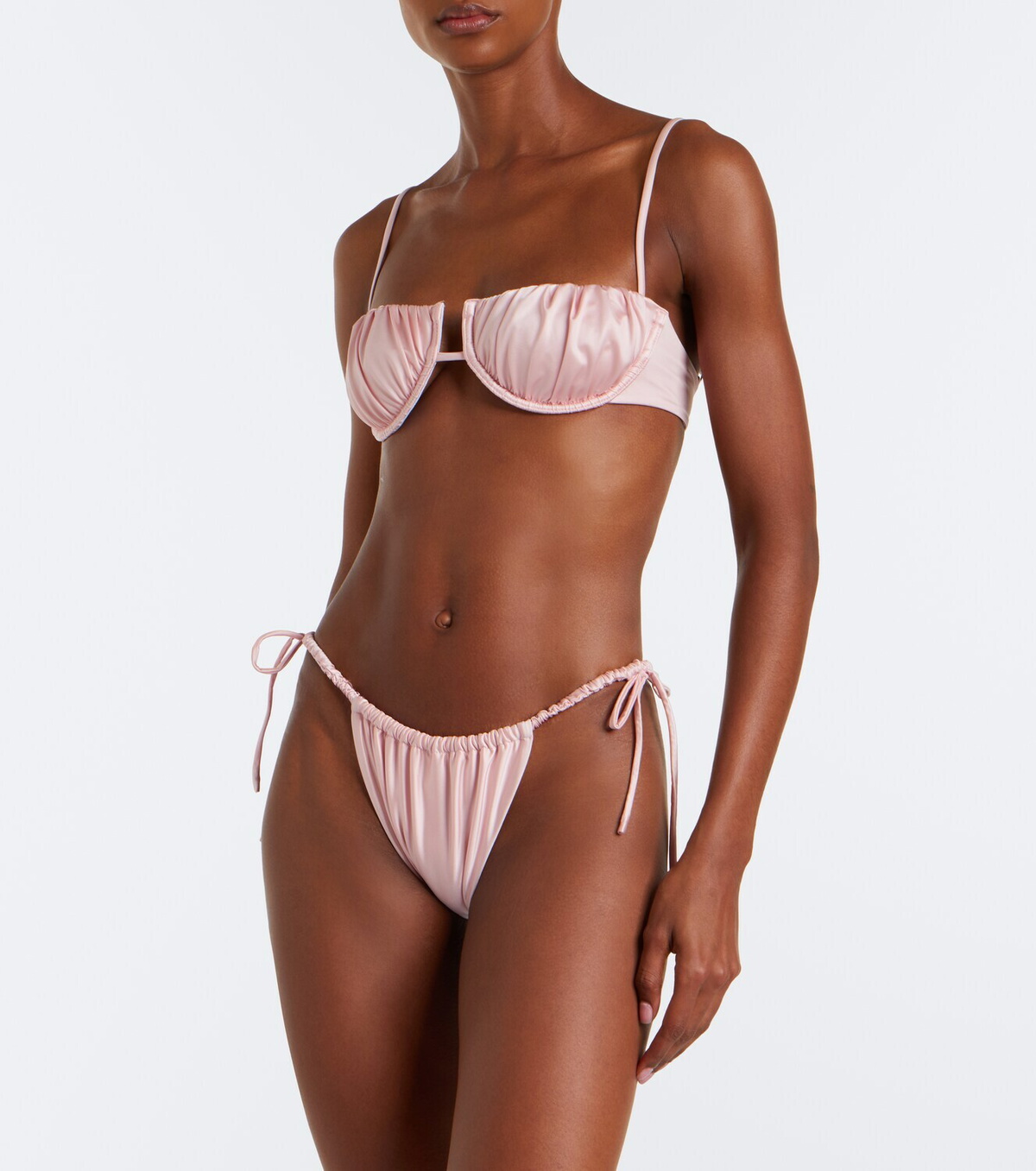 Montce Brazil ruched bikini bottoms