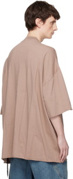 Rick Owens DRKSHDW Taupe Temple Tommy T-shirt