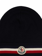 MONCLER - Extrafine Wool Tricolor Beanie