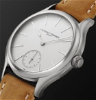 Laurent Ferrier - Classic Micro-Rotor Automatic 40mm Stainless Steel and Leather Watch, Ref. No. LCF004.AC.G1G1.1 - White