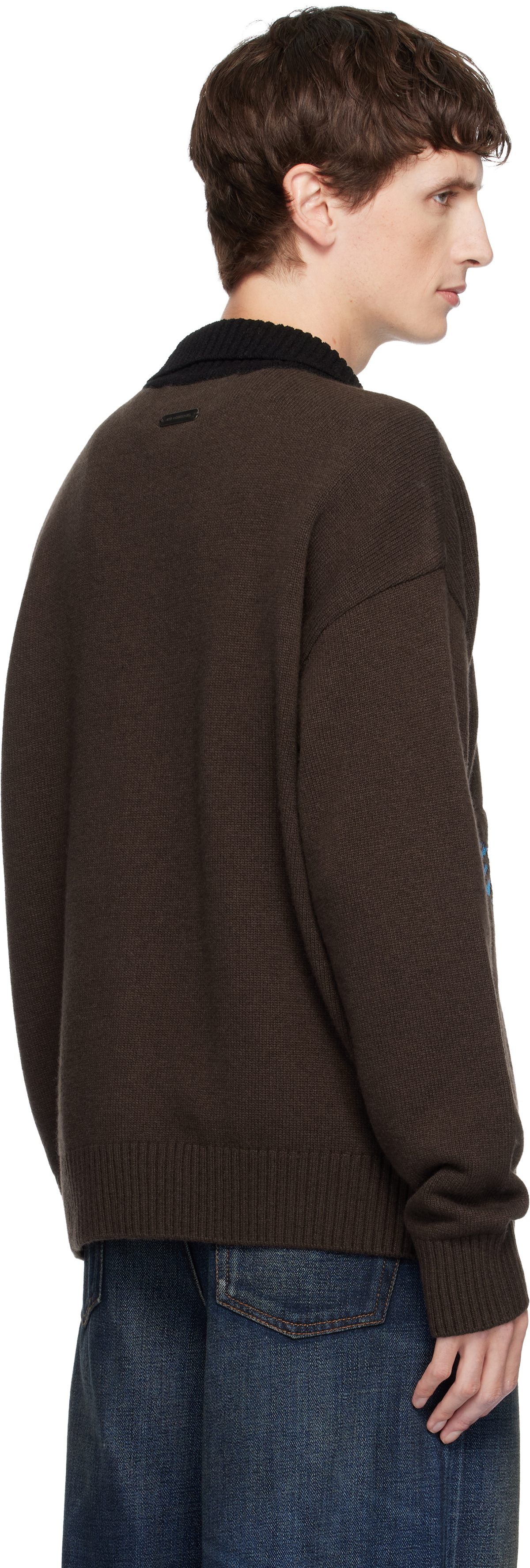 Andersson Bell Brown Bird Intarsia Cardigan