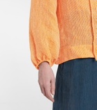 Lisa Marie Fernandez - Linen-blend blouse
