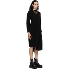 Sacai Black Wool Suiting Combo Sweater Dress