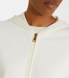 Moncler Cotton-blend zip-up hoodie
