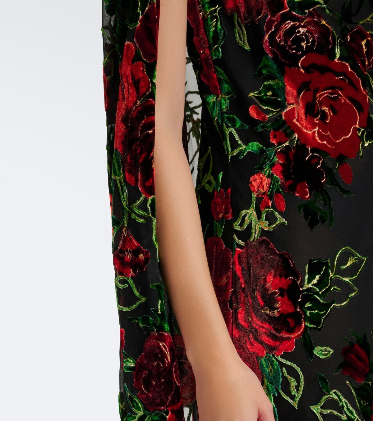 Rodarte Floral devoré velvet gown