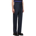 Lanvin Navy High-Waisted Trousers