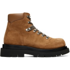 Bottega Veneta Brown Boston Crust Lug Ankle Boots