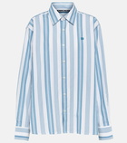 Acne Studios Face striped cotton shirt