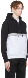 Noah Black Cotton Colorblocked Hoodie