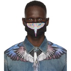 Marcelo Burlon County of Milan Black Psychedelic Wings Face Mask