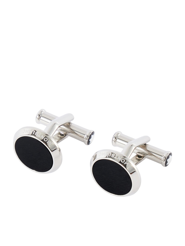 Photo: Montblanc - Stainless Steel Onyx Cufflinks - Black