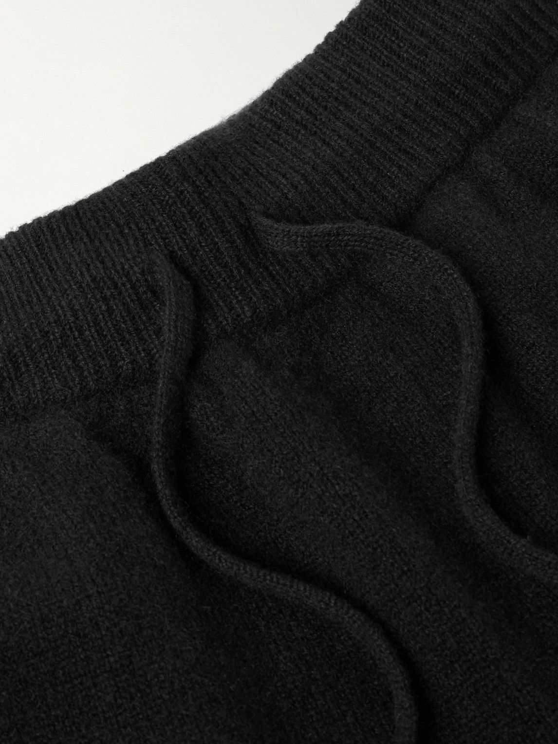 Auralee - Tapered Cashmere Trousers - Black