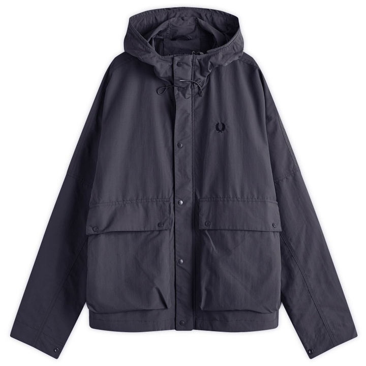Photo: Fred Perry Men's Ripstop Snorkel Parka Jacket in Navy