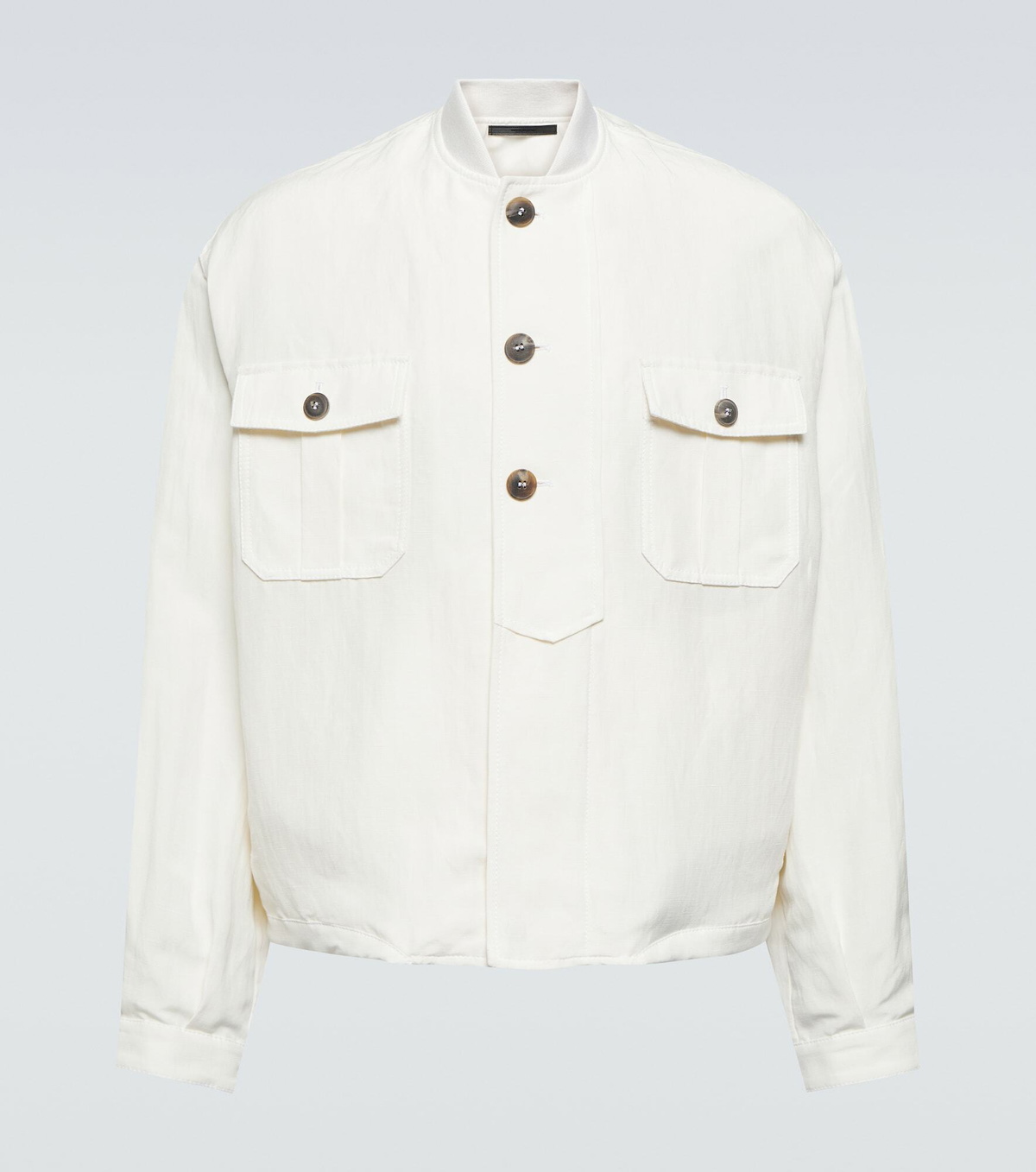 Giorgio Armani Beige Linen Blazer
